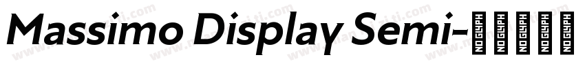 Massimo Display Semi字体转换